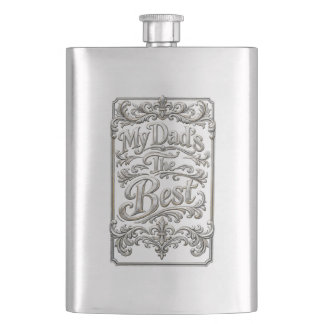 Fars dag 8 oz Rostfritt Stål Flask Fickplunta
