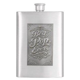 Fars dag 8 oz Rostfritt Stål Flask Fickplunta