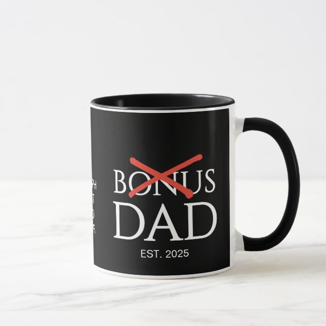 Fars Dag Accepterad BONUS PAPPAN Upprättad Mugg (Höger)