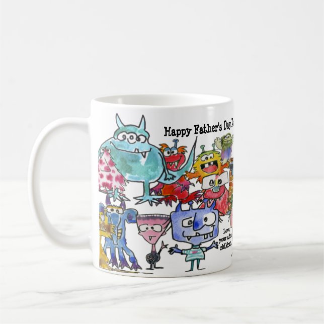 Fars dag Alien Children Mugg (Vänster)