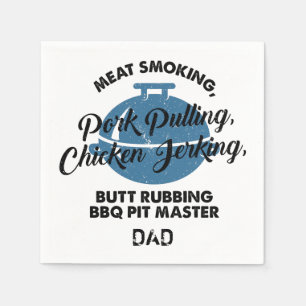 FARS DAG ANPASSNINGSBAR BBQ PAPPA PERSONLIG PAPPER PAPPERSSERVETT