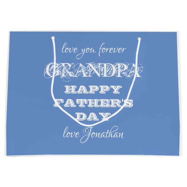 Fars dag Anpassningsbar Modern Cute Grandpa Gift B (Framsidan)