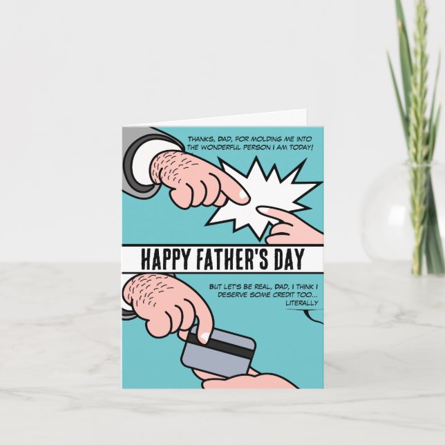 Fars dag-appreciation: En rolig hyllning Kort (Framsida)