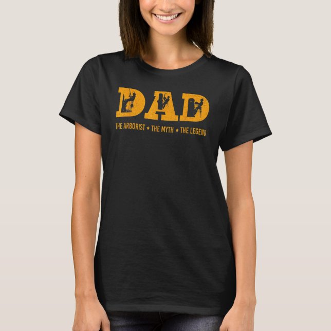 Fars dag är arborsten, myten om myten t shirt (Framsida)