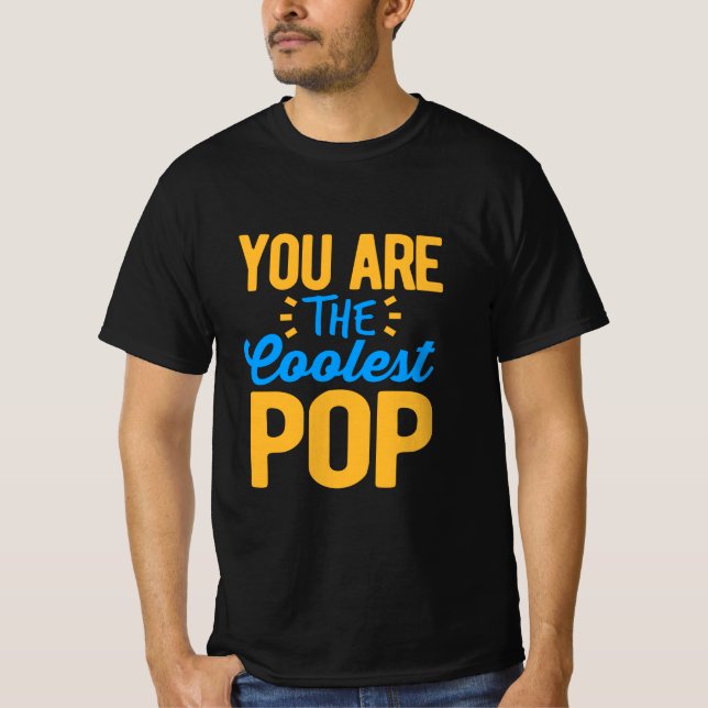 Fars dag är du det kolaste Far T Shirt (Framsida)