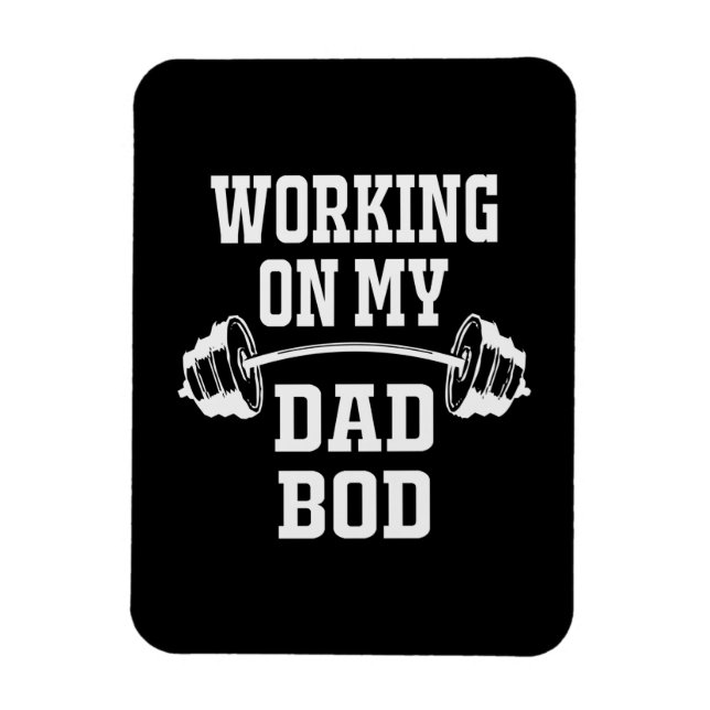 Fars dag | Arbeta vid min Pappa-bod Magnet (Vertikal)