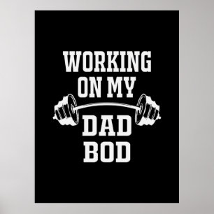 Fars dag Arbeta vid min Pappa-bod Poster