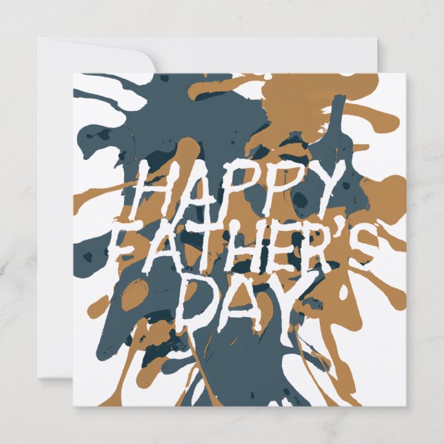 Fars dag Artsy Abstrakt Julkort (Framsida)