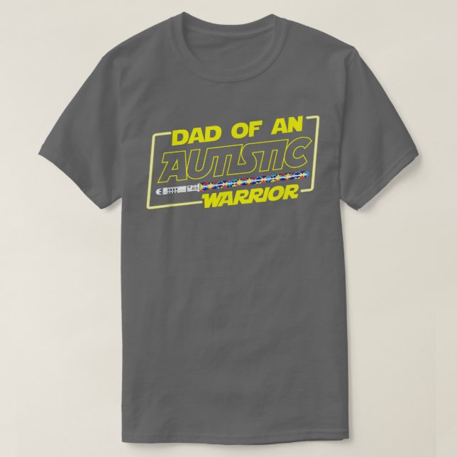 Fars dag Autism Warrior Awareness Pappa T Shirt f (Design framsida)