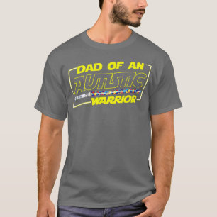 Fars dag Autism Warrior Awareness Pappa T Shirt f
