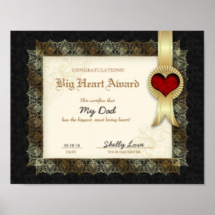 Fars dag Award bästa Pappa Poster