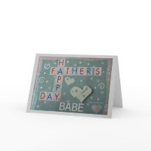 Fars dag - Babe - Skrapbokskort