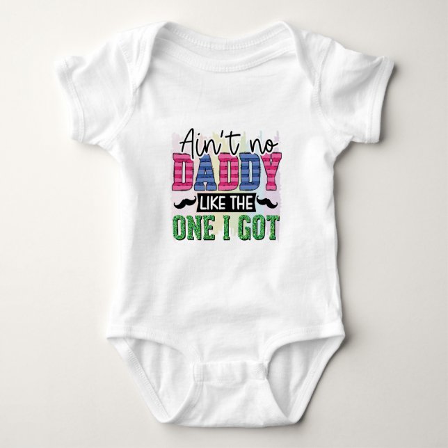 Fars dag Baby Bodykostdräkt T Shirt (Framsida)