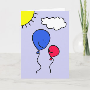 Fars dag Balloon Hälsning Kort