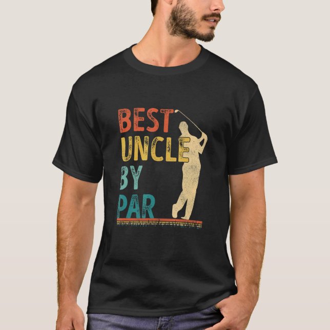 Fars dag Bästa farbror av Par Golfer Pappa  Golf T Shirt (Framsida)