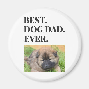 Fars dag bästa Hund Pappa någonsin Foto Magnet