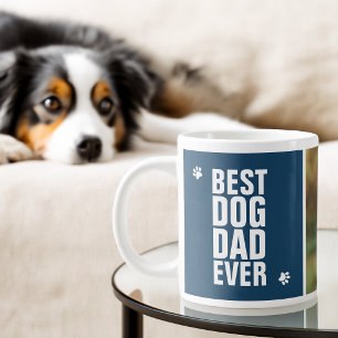 Fars dag Bästa hundpappa någonsin Foto Jumbo Mugg