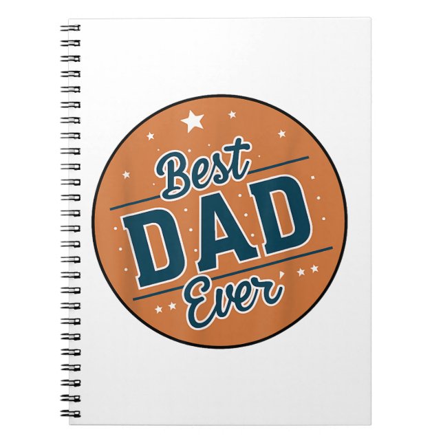Fars dag Bästa pappa i världen Anteckningsbok (Framsidan)