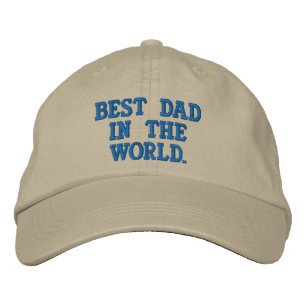 Fars dag bästa Pappa i världen Broderad Keps