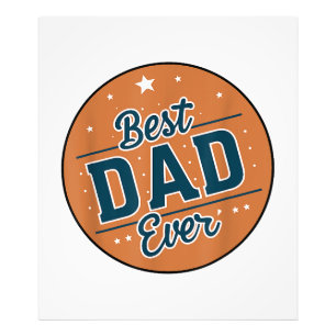 Fars dag Bästa pappa i världen Fototryck