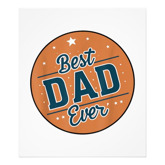 Fars dag Bästa pappa i världen Fototryck (Framsidan)