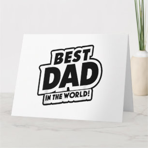 Fars dag Bästa pappa i världen Kort