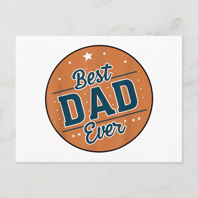 Fars dag Bästa pappa i världen Vykort (Framsida)