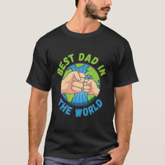 Fars dag bästa Pappa i världens första klump Manar T Shirt