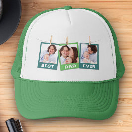 Fars dag | Bästa pappa någonsin 3 Foto Collage Keps