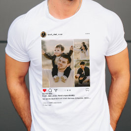 Fars dag Bästa Pappa någonsin, 3 fotointstagram ef T Shirt
