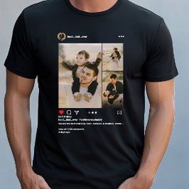 Fars dag Bästa Pappa någonsin, 3 fotointstagram ef T Shirt