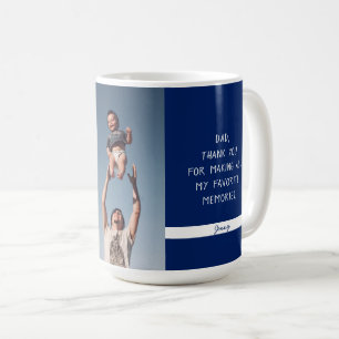 Fars dag BÄSTA PAPPA NÅGONSIN Anpassad fotomall Kaffemugg