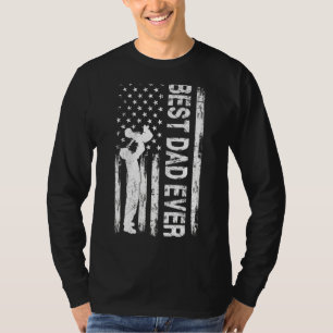 Fars dag Bästa Pappa någonsin med USA:s Flagga M T Shirt