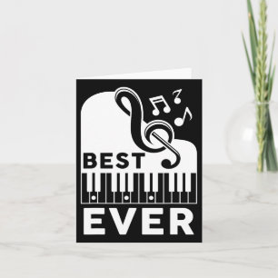 Fars dag Bästa pappa någonsin pianist musiker pian Kort