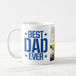 Fars dag Bästa Pappa någonsin sex foto och text, b Kaffemugg