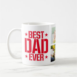 Fars dag Bästa Pappa någonsin sex foto och text, r Kaffemugg