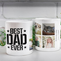 Fars dag Bästa Pappa någonsin sex foto och text, s