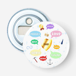 Fars dag bästa Pappa Ord molnen Kung Krona Kärlek Flasköppnare