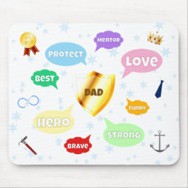 Fars dag bästa Pappa Ord molnen Kung Krona Kärlek Musmatta