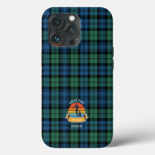 Fars dag Bästa pappa på Par Plaid Tartan Anpassad