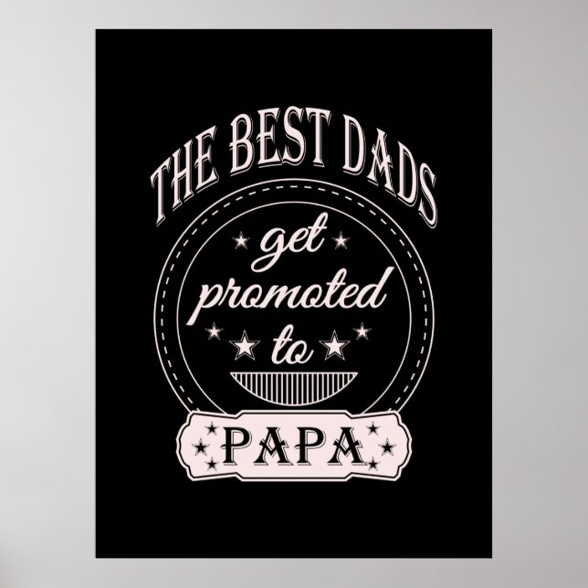 Fars dag | Bästa pappa Poster (Framsidan)