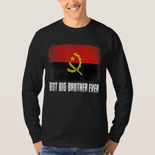 Fars dag bästa storebror någonsin Distress Ango T Shirt (Framsida)