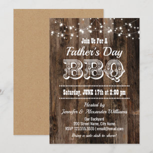 Fars dag BBQ Inbjudningar