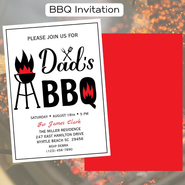 FARS DAG BBQ PARTY INBJUDNINGAR (Skapare uppladdad)