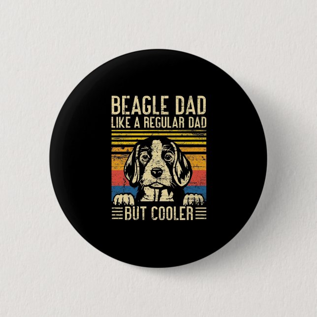 Fars dag | Beagle Hund Pappa Knapp (Framsida)