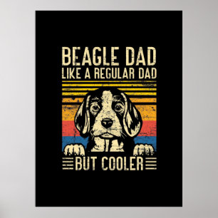 Fars dag Beagle Hund Pappa Poster
