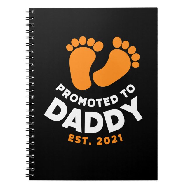 Fars dag | Befordrad till pappa 2021 Anteckningsbok (Framsidan)