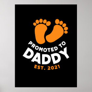 Fars dag Befordrad till pappa 2021 Poster