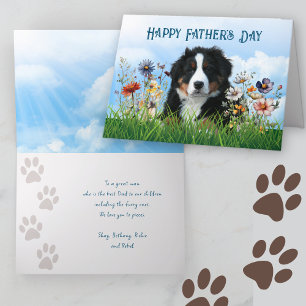 Fars dag Berner Sennenhund Från familjen Kort