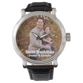 Fars dag Best Buddies pappa och Child Photo Armbandsur